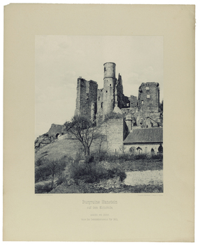 Vorschaubild Burg Hanstein, Ansicht von Süden. Gabe des Denkmälervereins für 1902. Fotografie: Hofphotograph O. Tellgmann